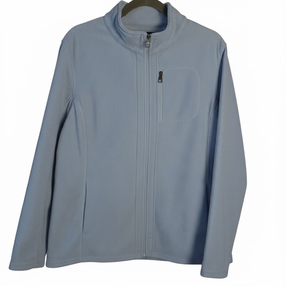 Andrew Marc Ribbed Full Zip Jacket - Picture 2 of 7